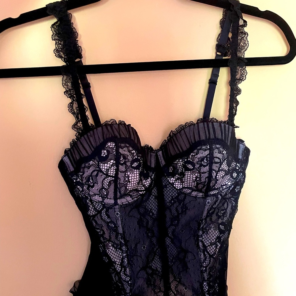 Black corset lingerie